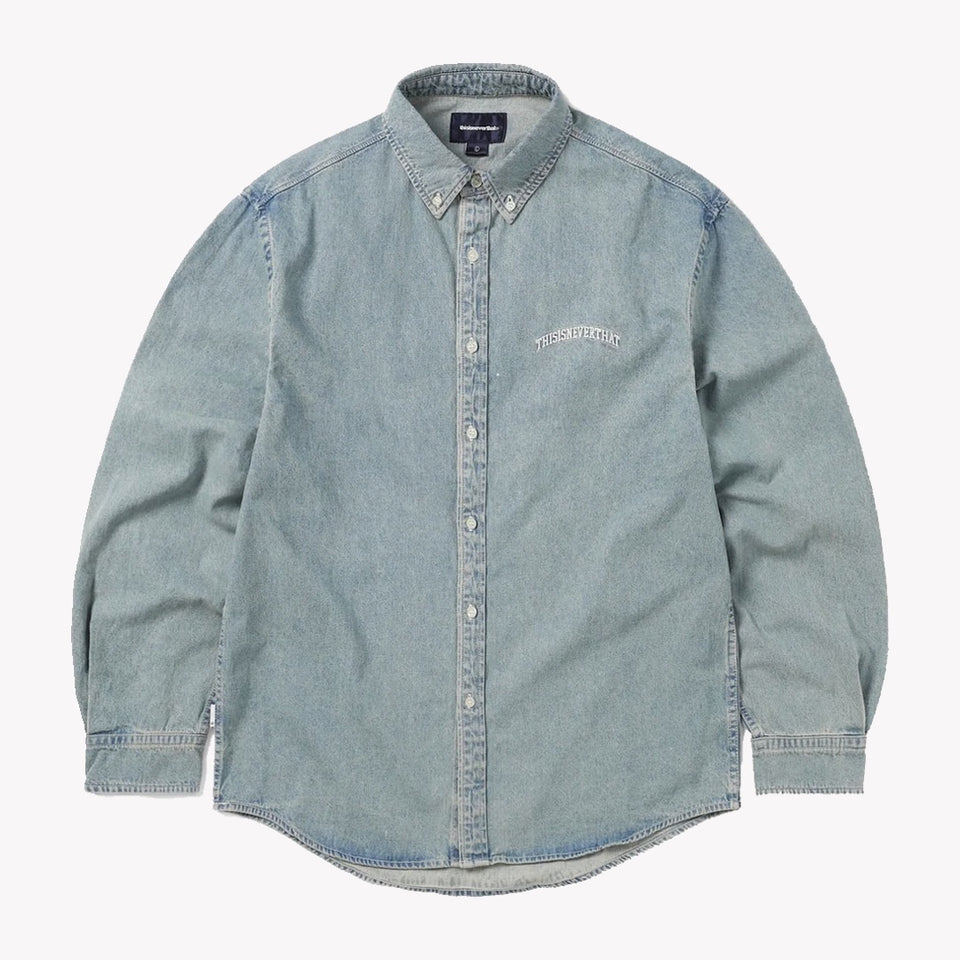 Washed Denim Shirt Blue