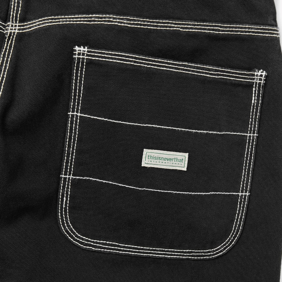 Contrast Stitch Short Black