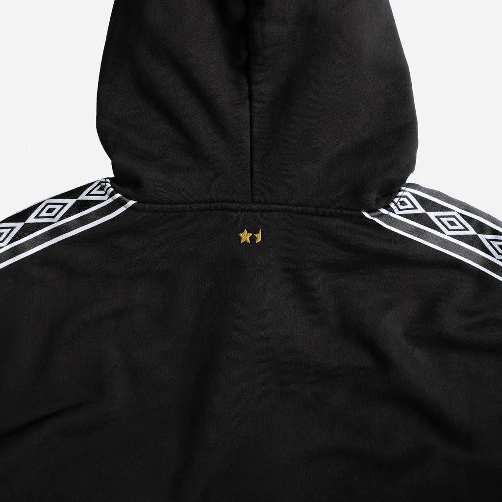 VIER X Umbro Masked Hoodie Washed Black – VIER Antwerp