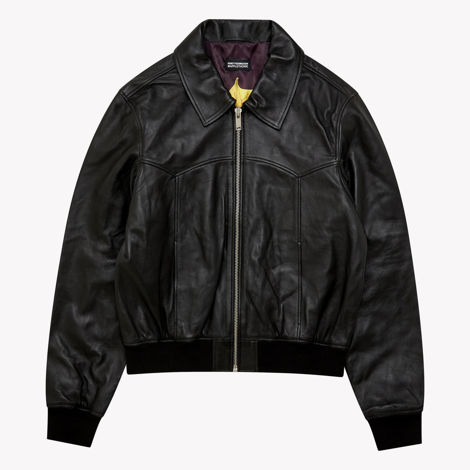 ROBERT MAPPLETHORPE LEATHER BOMBER
