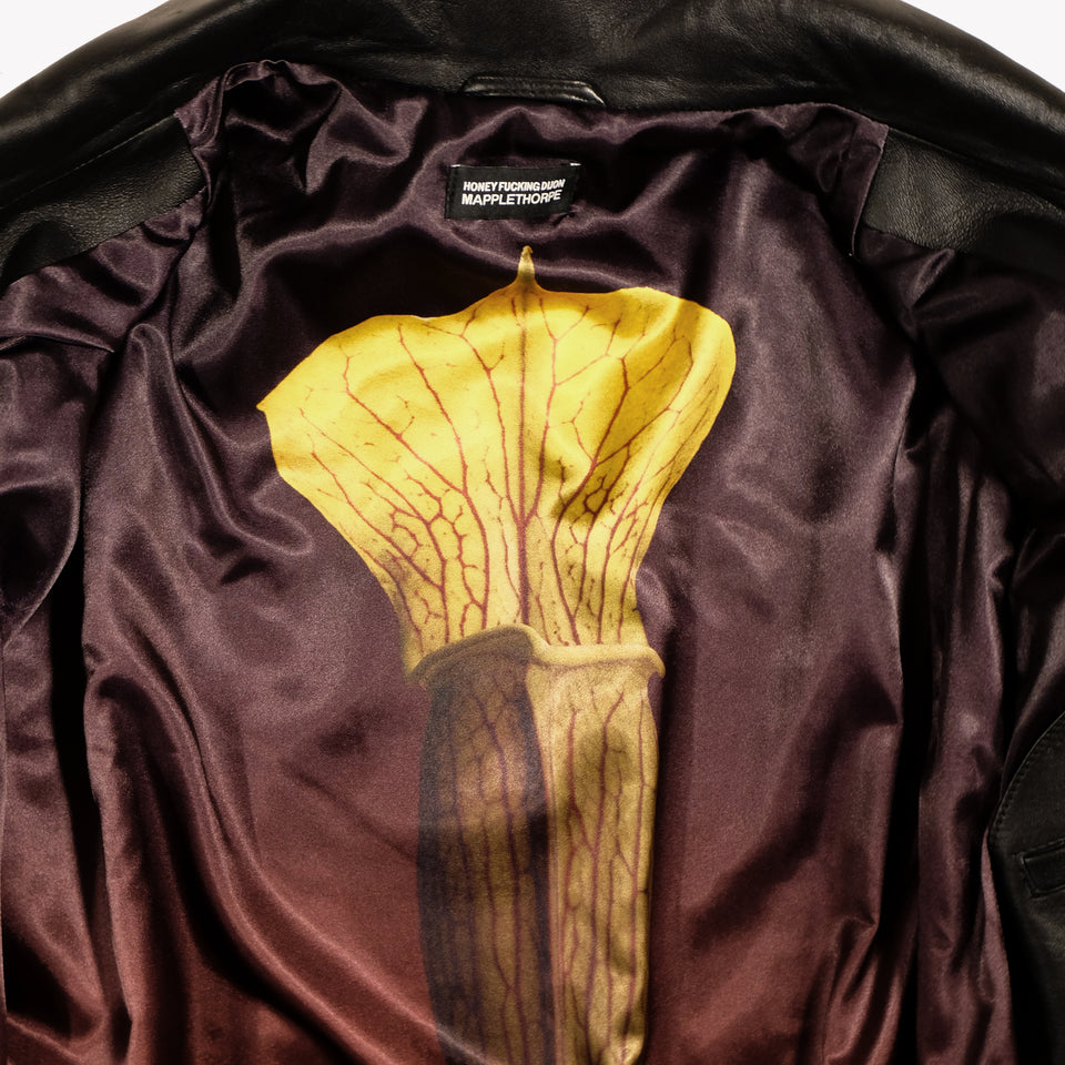 ROBERT MAPPLETHORPE LEATHER BOMBER