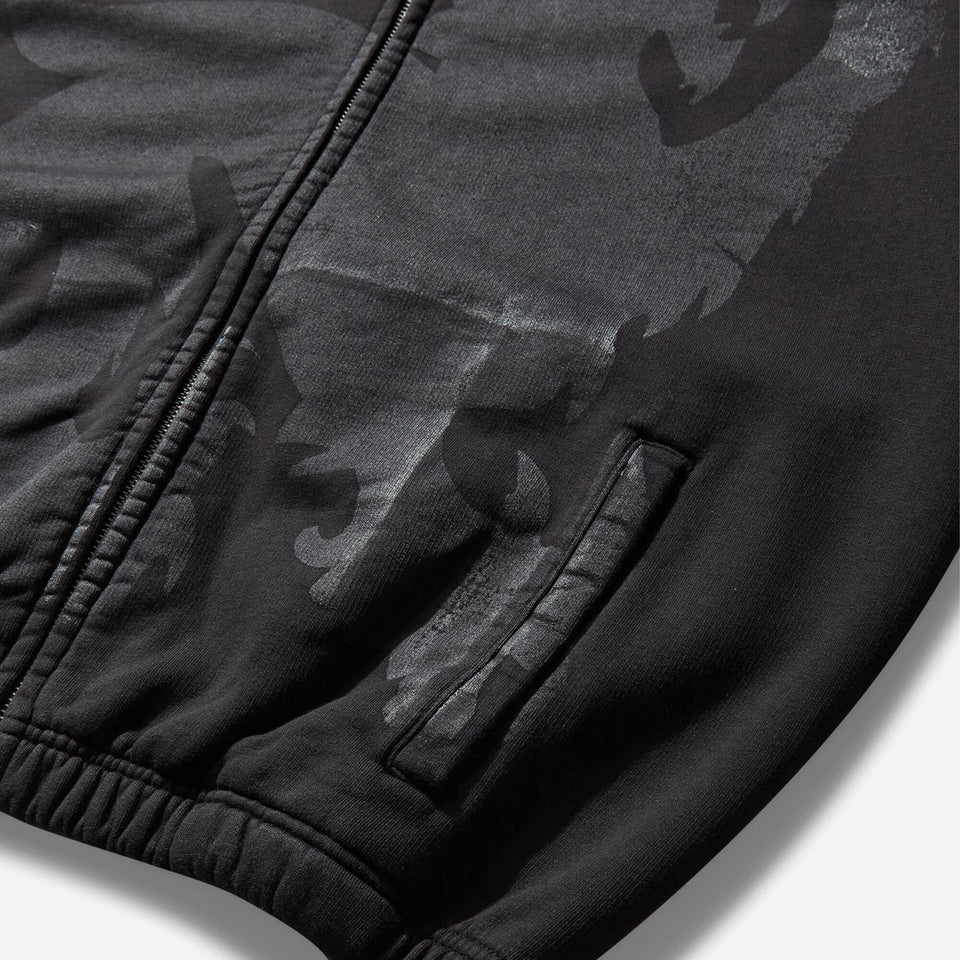 Heraldic Zip Hoodie