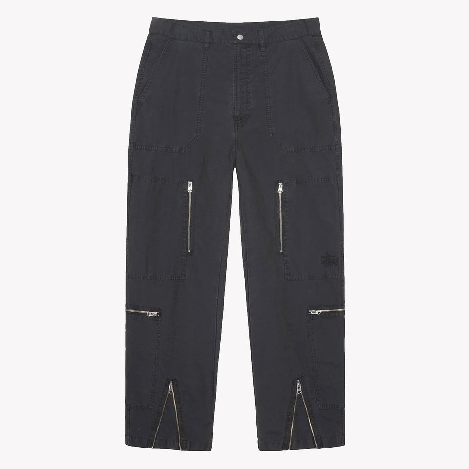 Flight Pant Ripstop Pig. Dyed Black