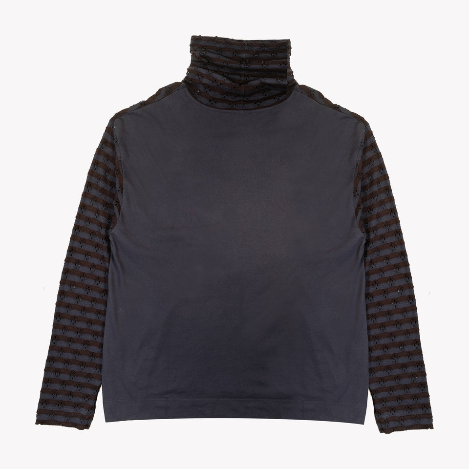CROCHET AND COTTON LONGSLEEVE TEE