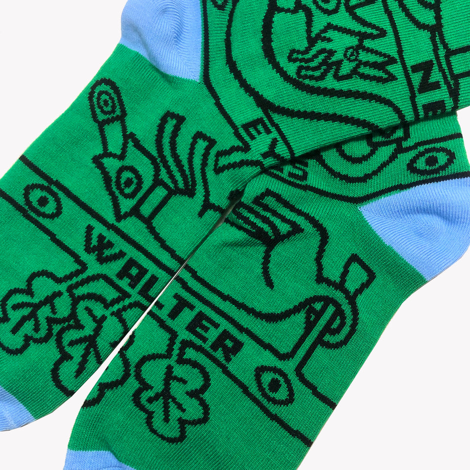 JACQUARD SOCKS GREEN