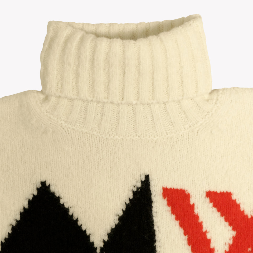 SKULL TURTLENECK KNIT
