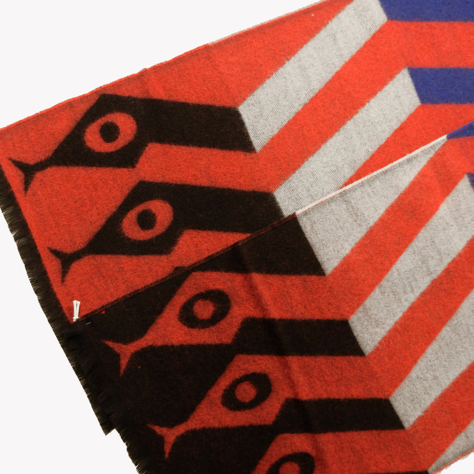 SNAKE SCARF RED