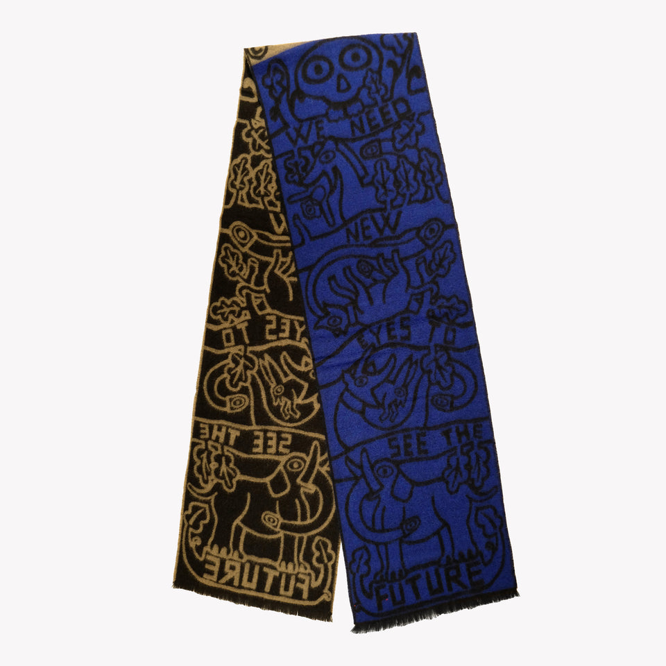 NEW EYES SCARF BLUE