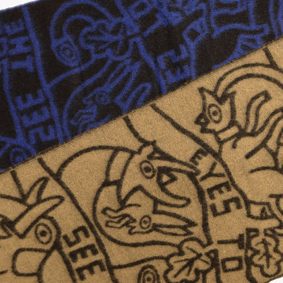 NEW EYES SCARF BLUE