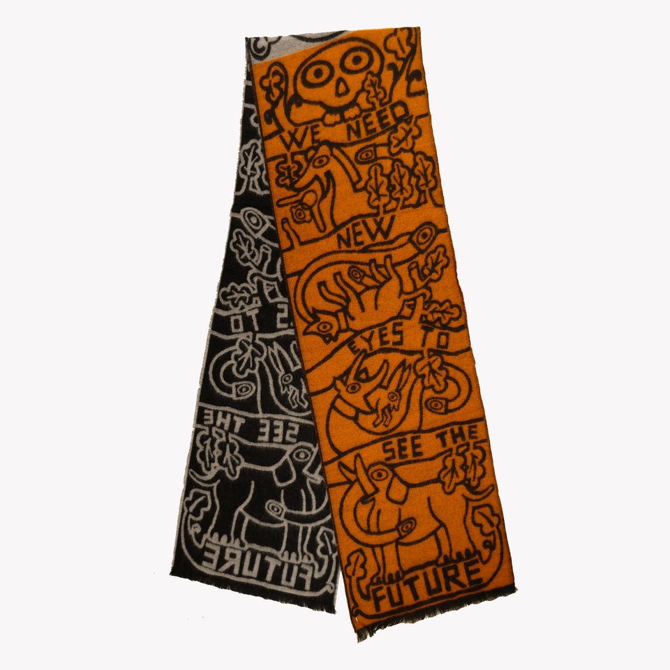NEW EYES SCARF ORANGE