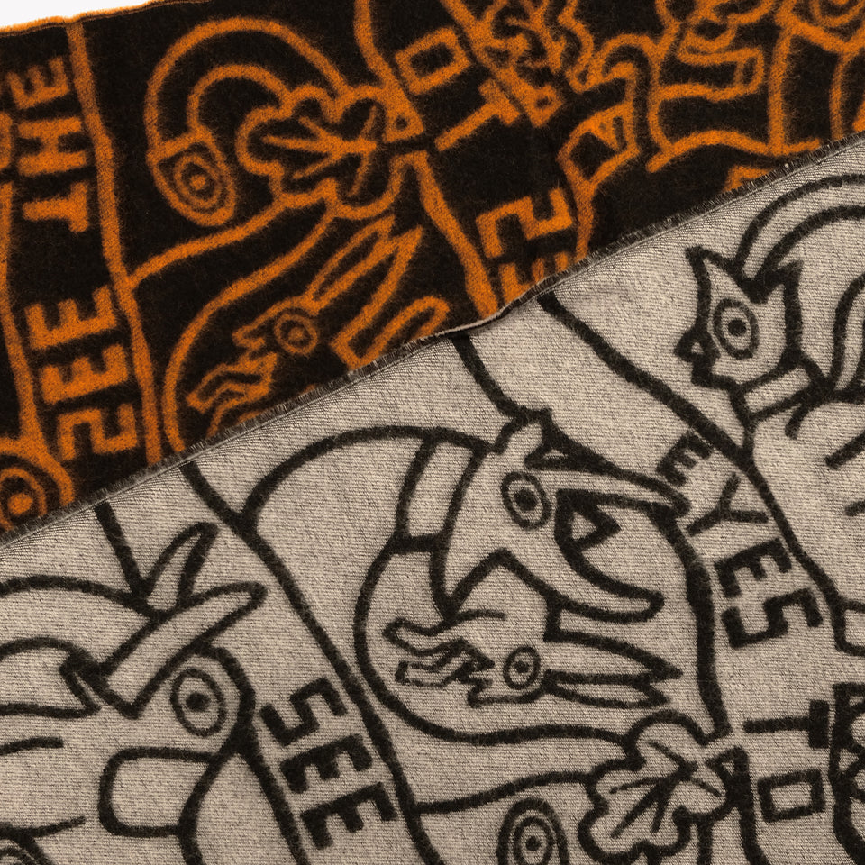 NEW EYES SCARF ORANGE