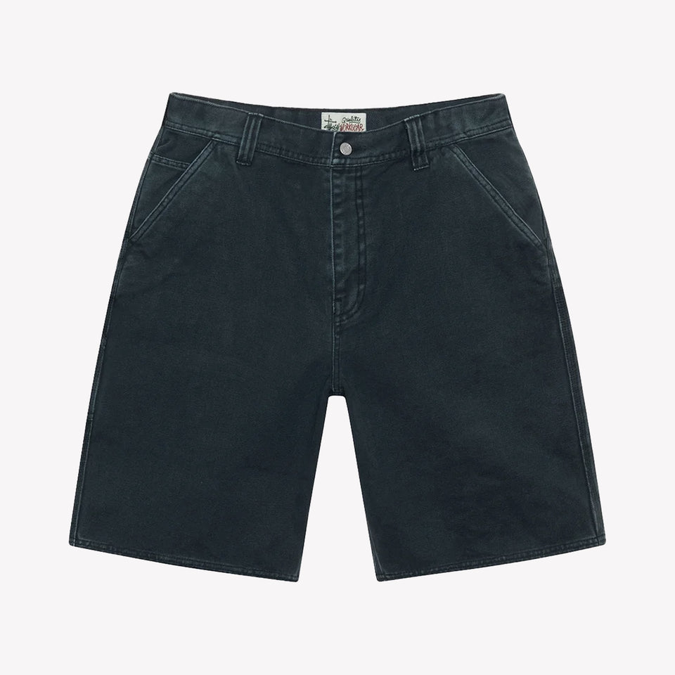 Work Short Washed Canvas Black