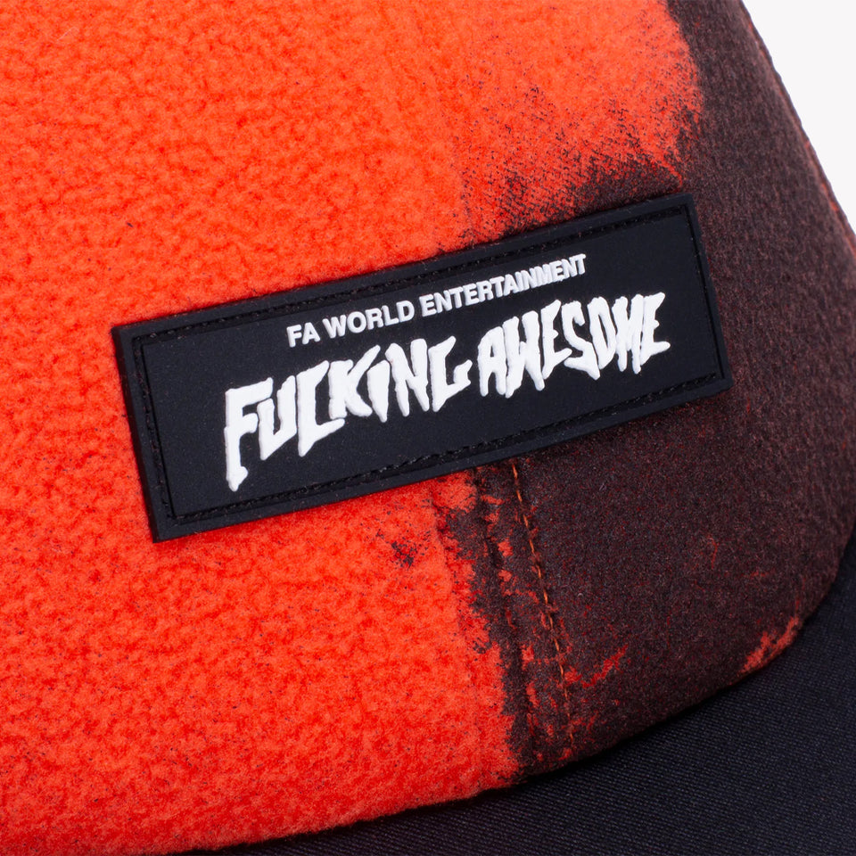 BURN FACE 6-PANEL CAP ORANGE