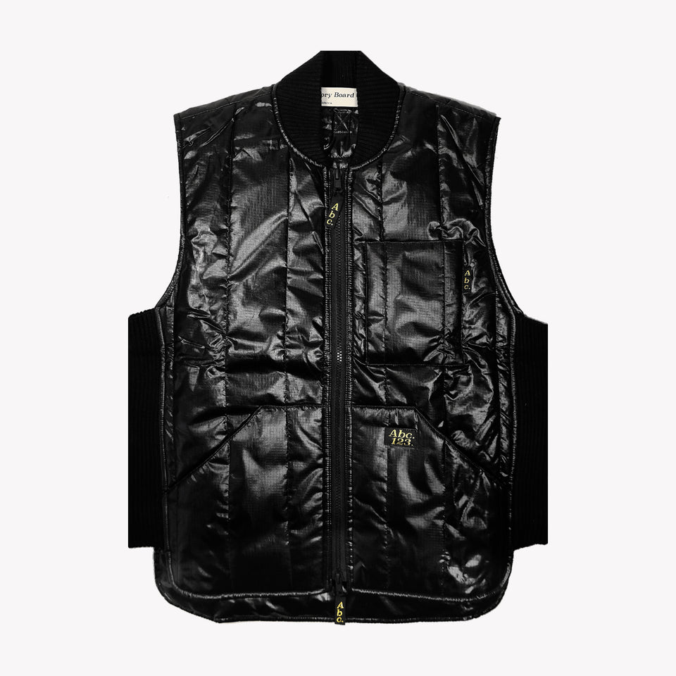 ABC PUFFER VEST BLACK