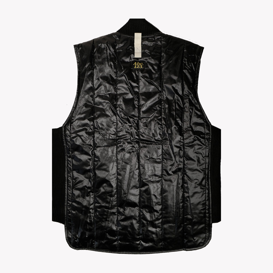 ABC PUFFER VEST BLACK