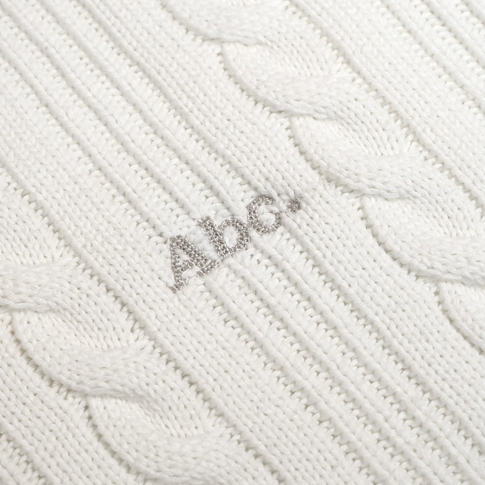 CHAINLINK KNITTED CREWNECK WHITE