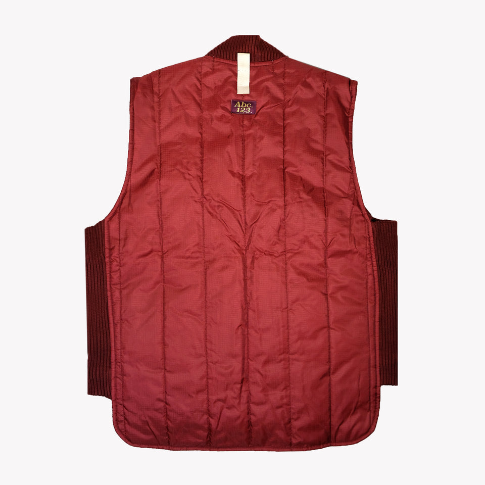 ABC PUFFER VEST RED