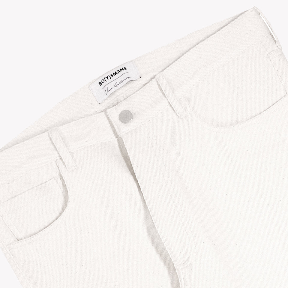 OFF WHITE COTTON TROUSERS