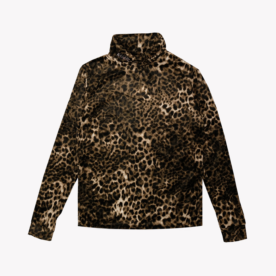 TURTLENECK BROWN LEOPARD