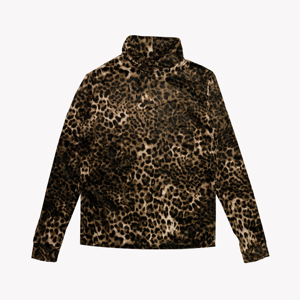 TURTLENECK BROWN LEOPARD