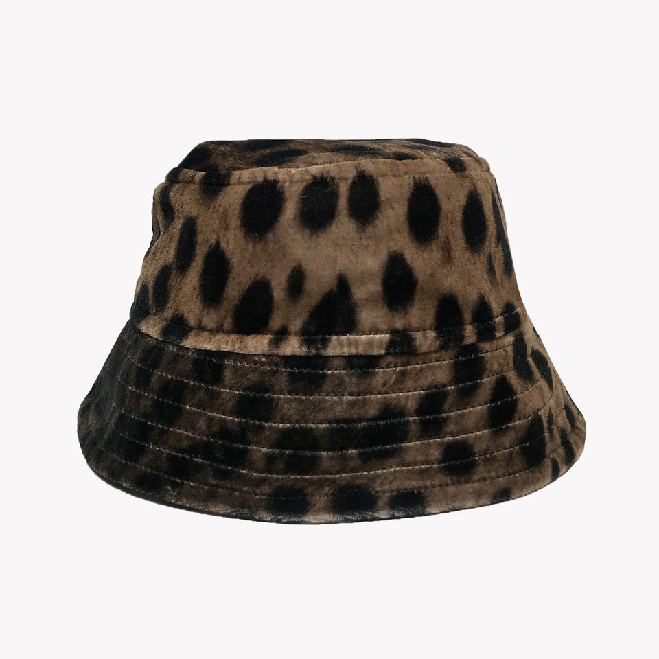 BUCKET HAT BROWN LEOPARD