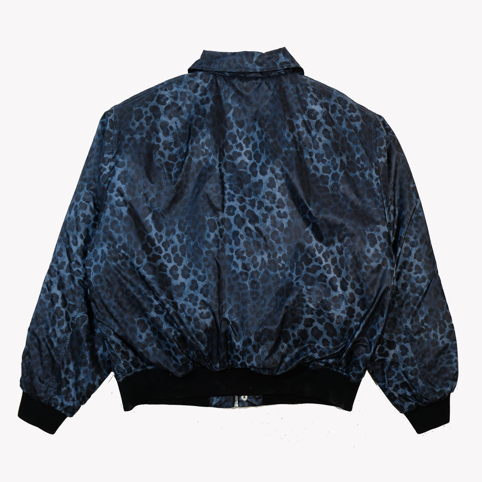 NYLON LEOPARD BOMBER