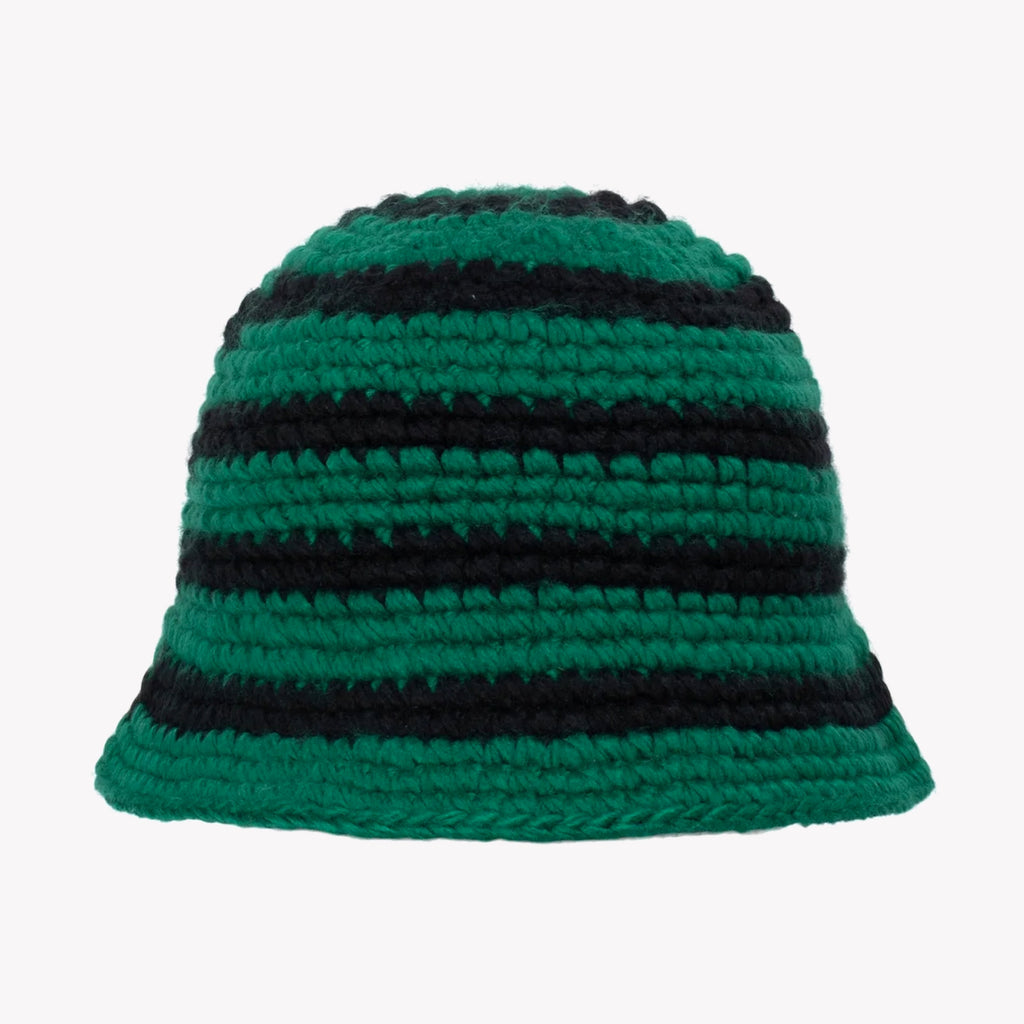 SAINT MICHAEL | BLACK KNIT BUCKET HAT