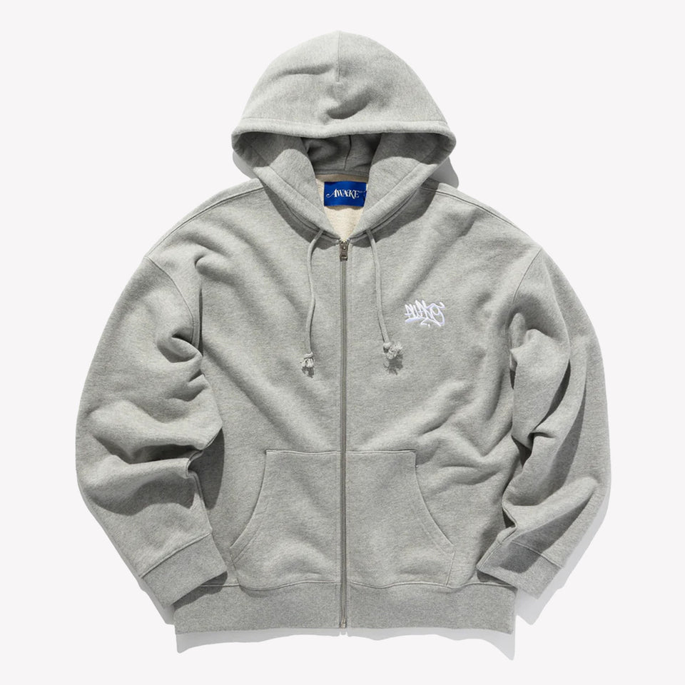 All City Zip Up Hoodie Grey