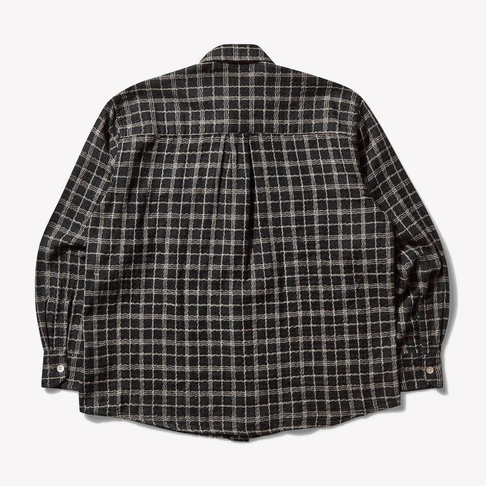 Above Shirt Black Fishnet Cloth