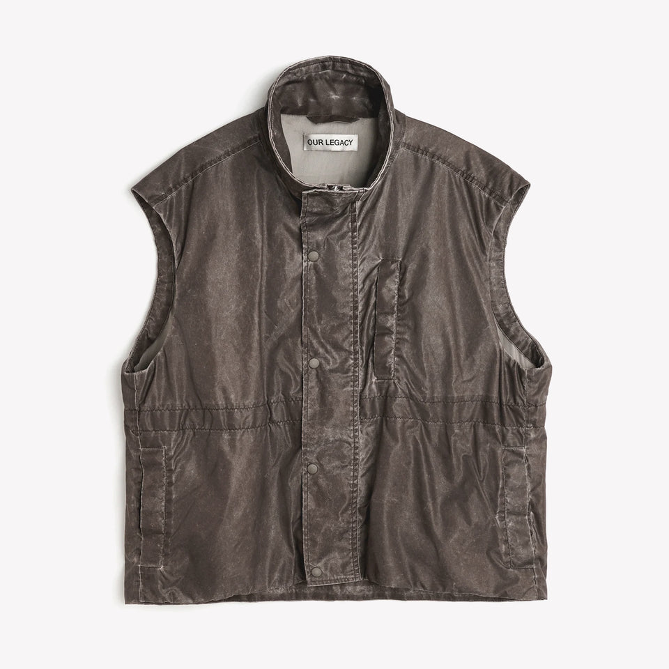 Firm Vest Brown Wash Out Nylon
