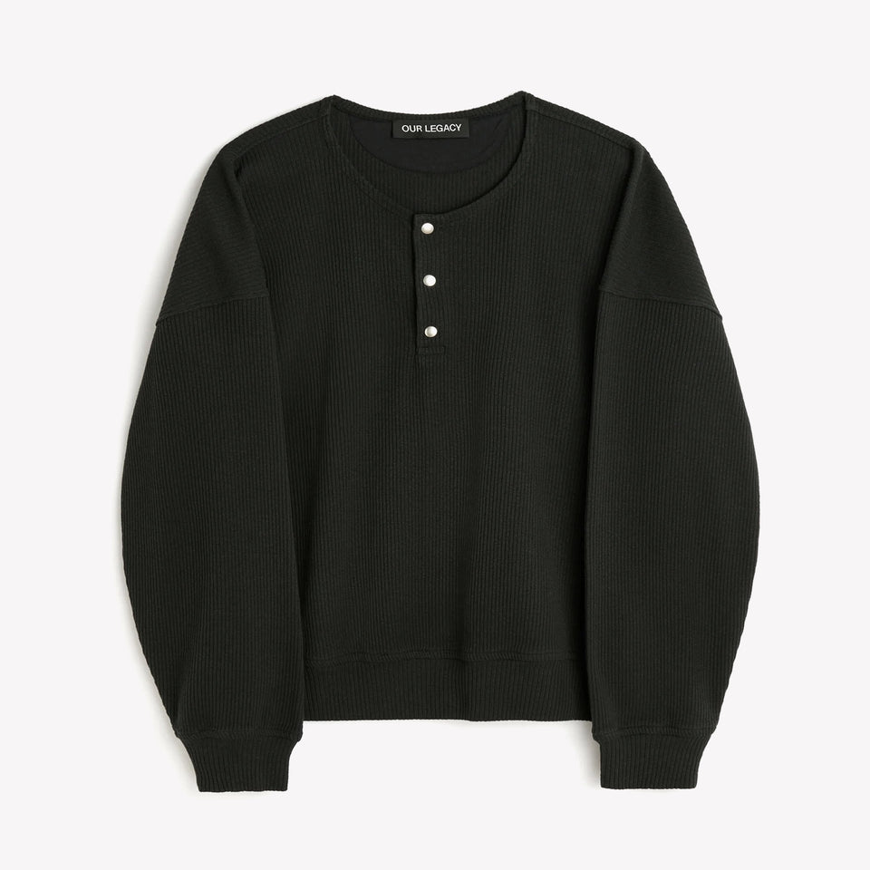 Ballon Sweatshirt Black Rib