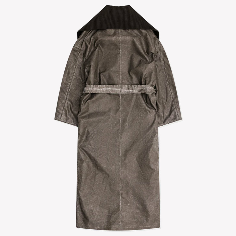 Court Coat Brown Wash Out Nylon