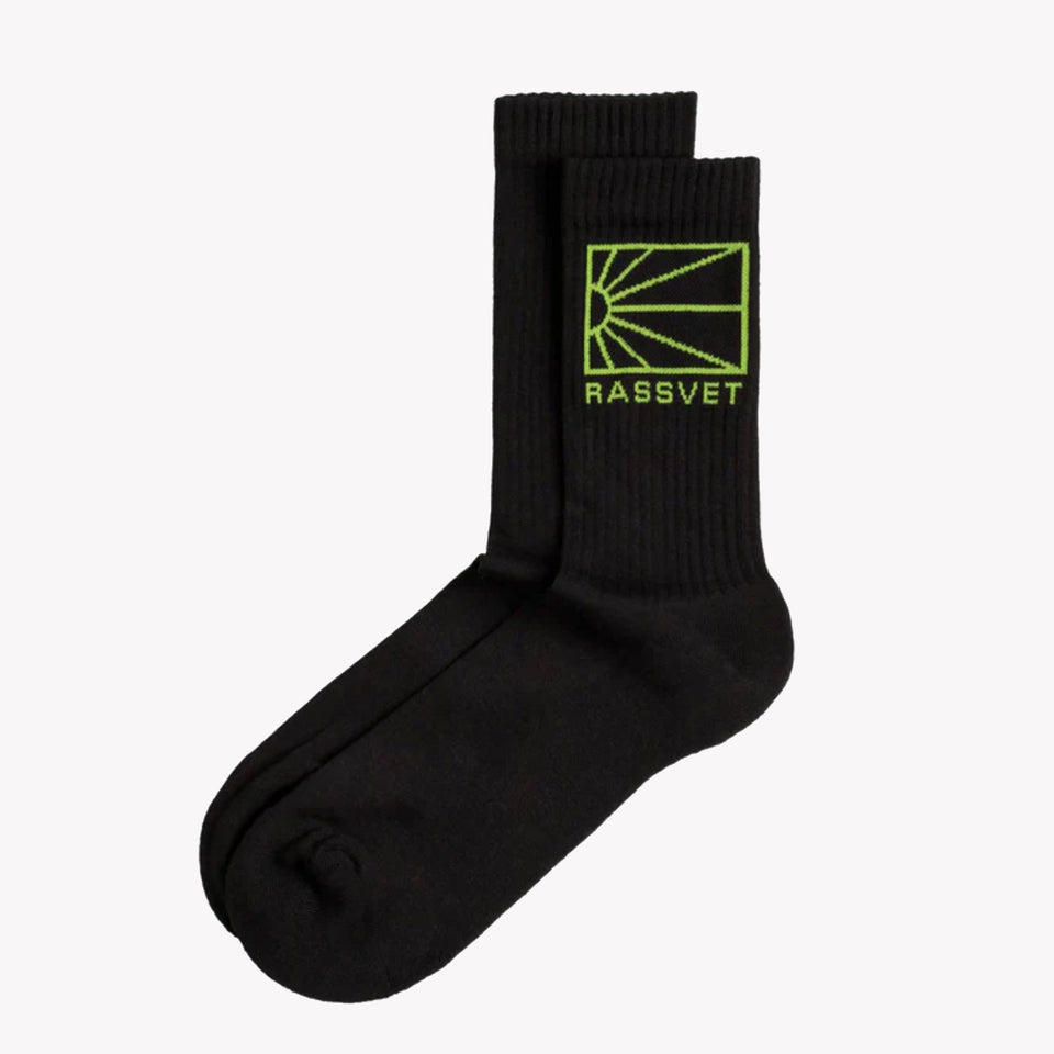 Logo Socks Black/Lime