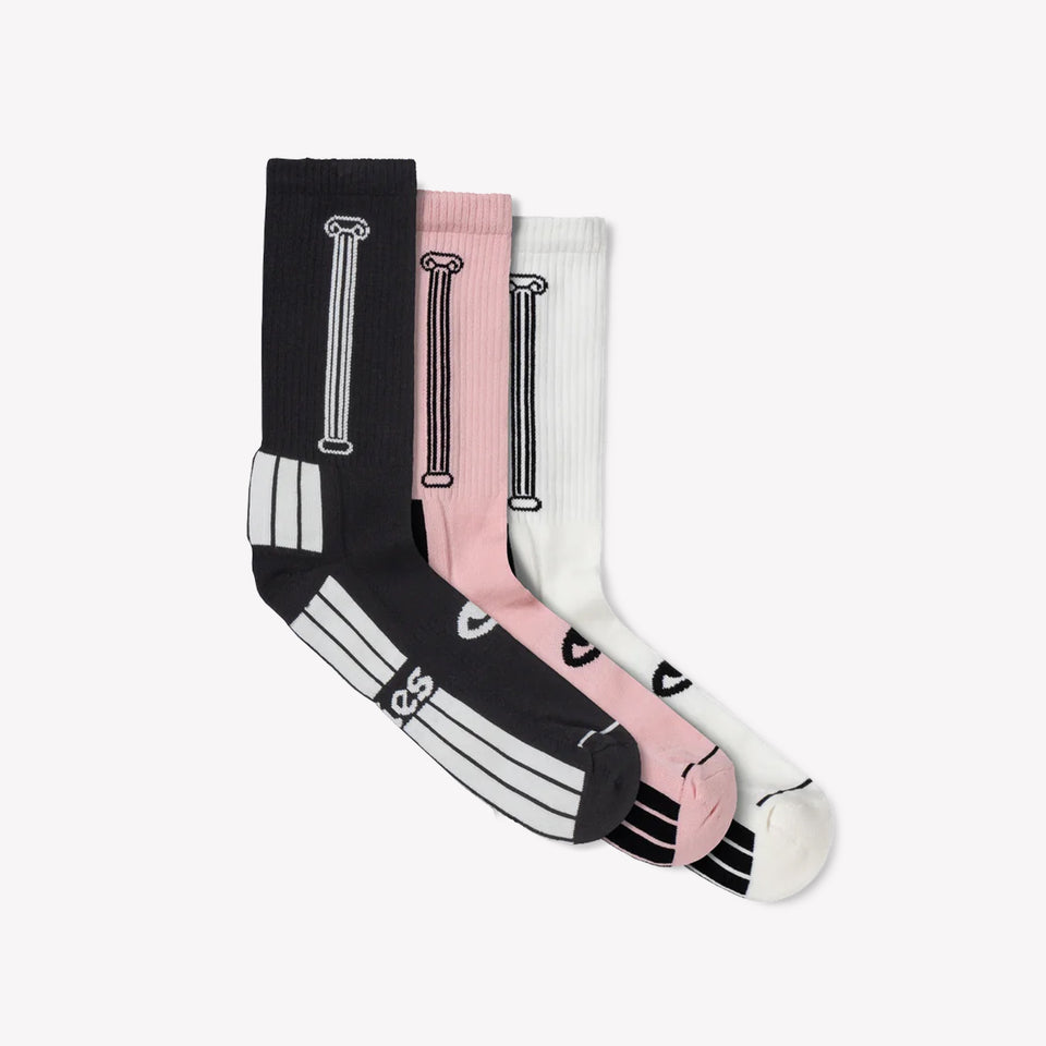 3-Pack Column Socks