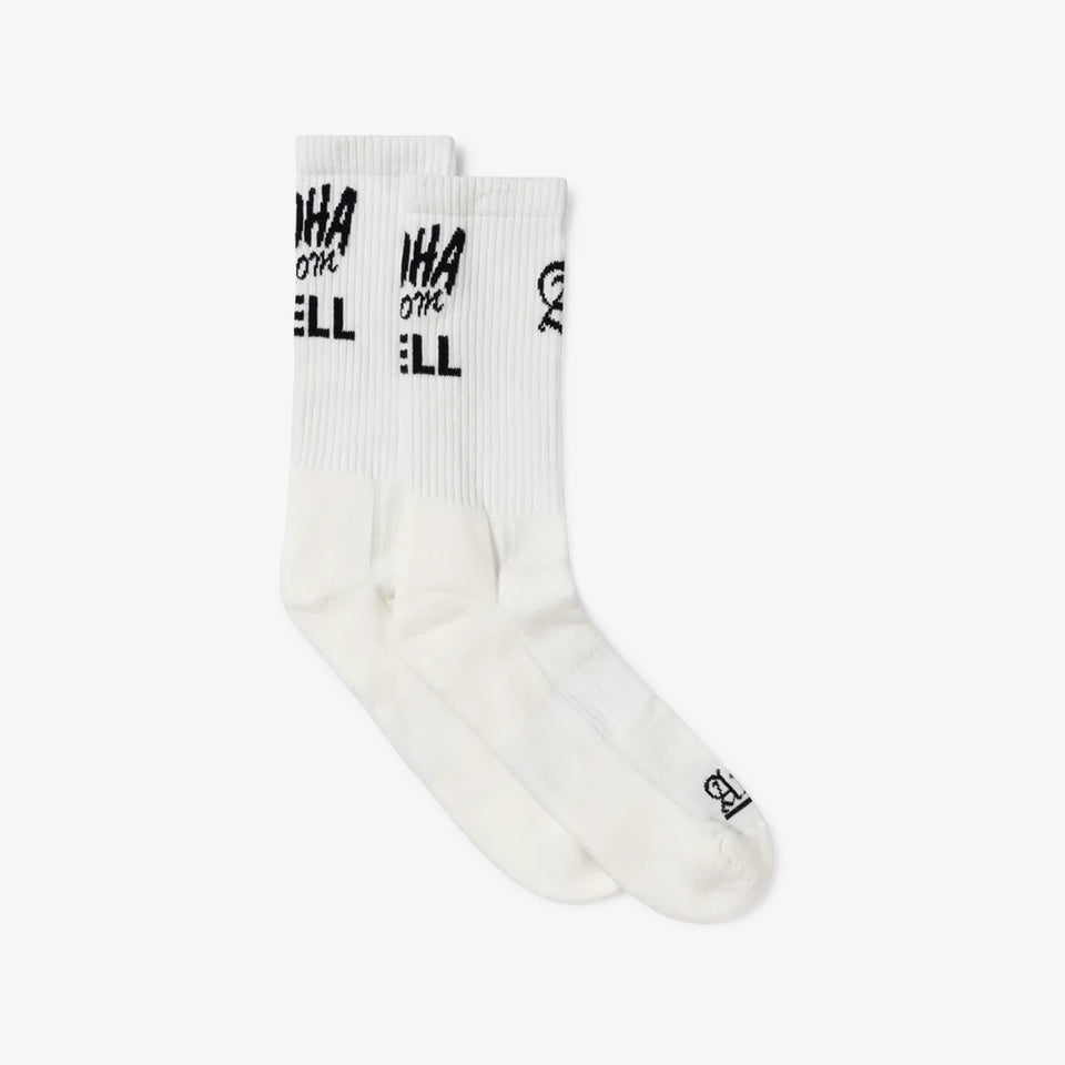 Aloha From Hell Socks White