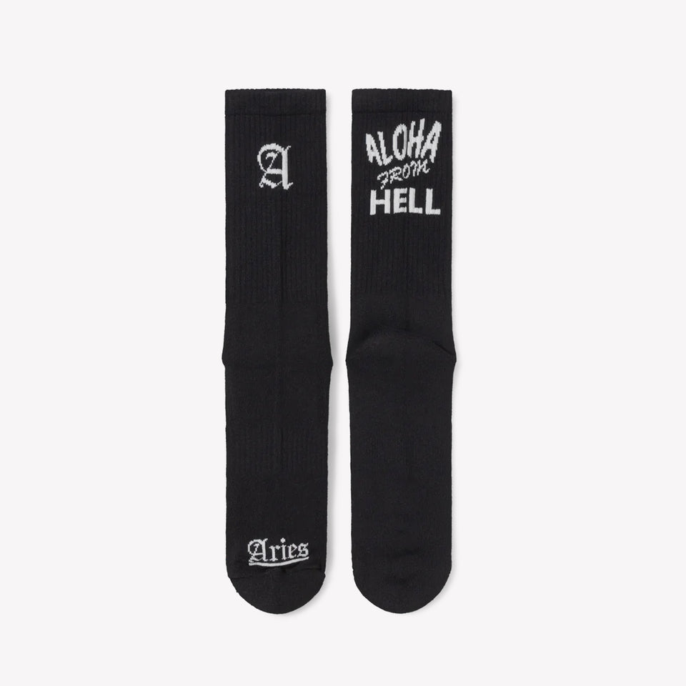 Aloha From Hell Socks Black