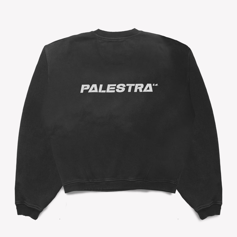 Palestra Logo Crewneck Black
