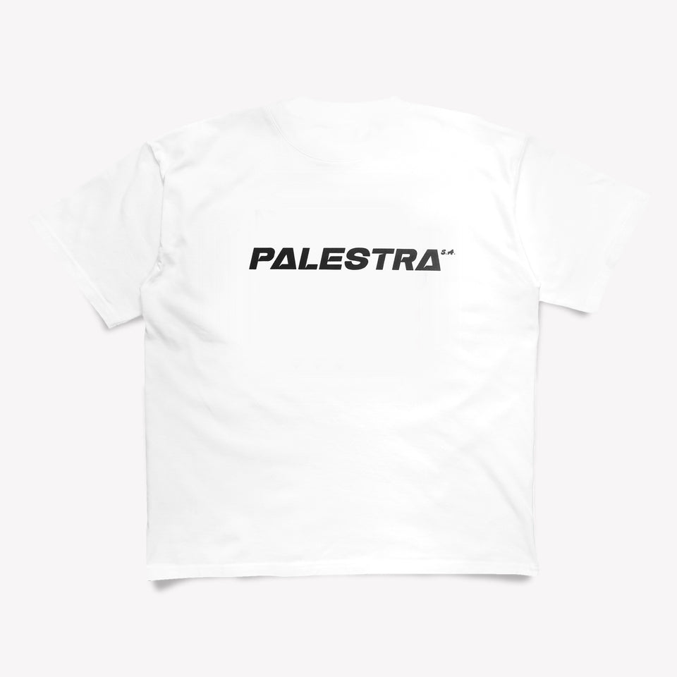Palestra Logo Tee White
