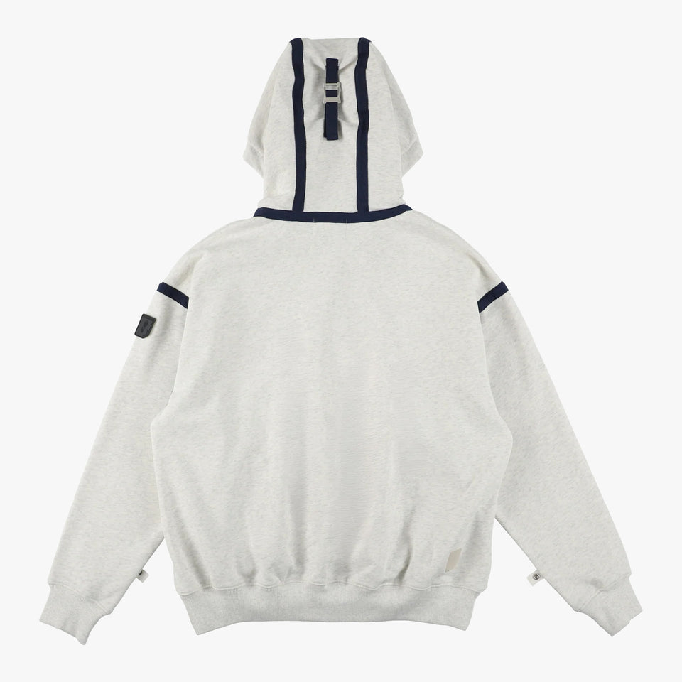 Visor Quarter Zip Hoodie Oatmeal