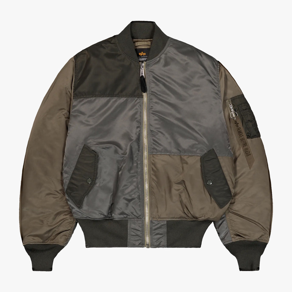 MA-1 Tricolor Bomber Jacket Olive