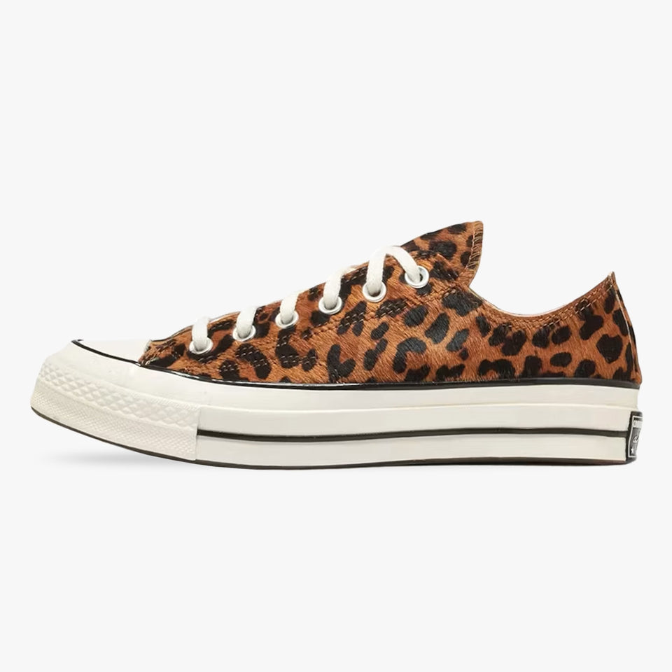 Chuck 70 Canvas Low Leopard Pony Hair
