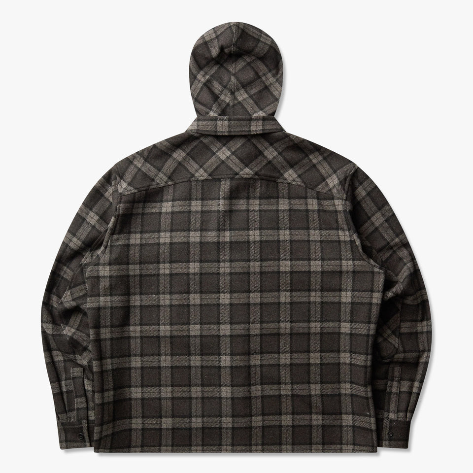 Logger Wool Check Long Sleeve Anthracite
