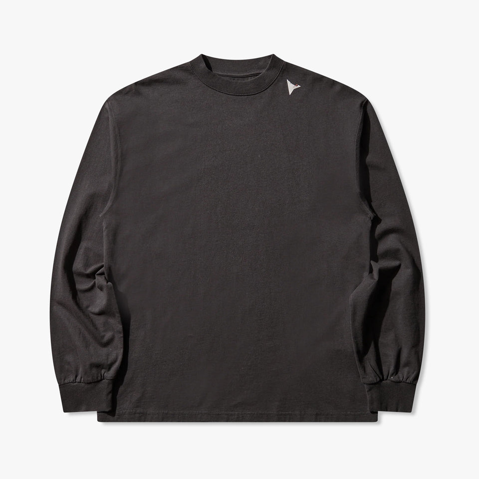 Logo Long Sleeve Washed Black