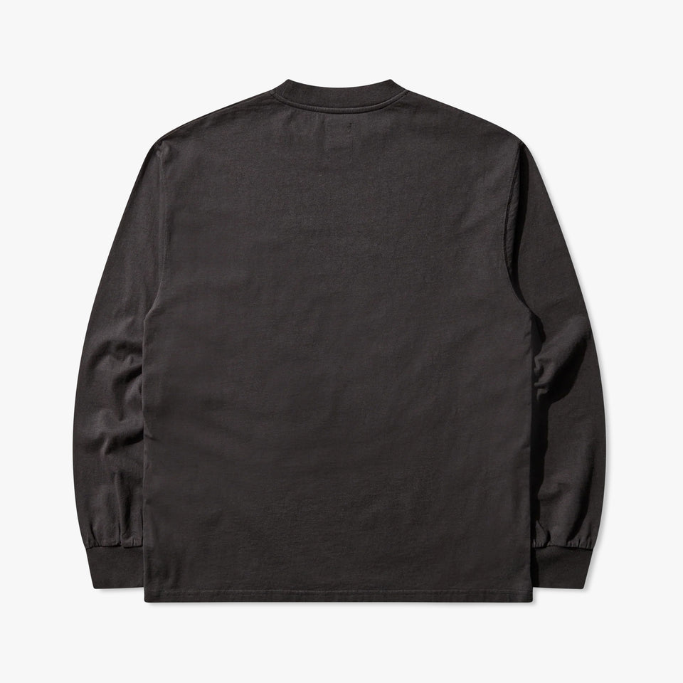Logo Long Sleeve Washed Black
