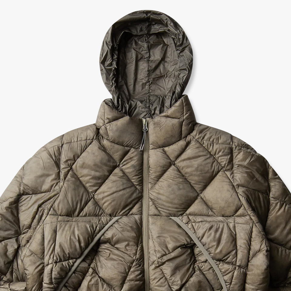Nuna 800 Fill Power Hooded Down Jacket Sage Green