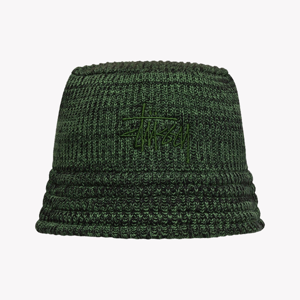 Knit Bucket Multi Green
