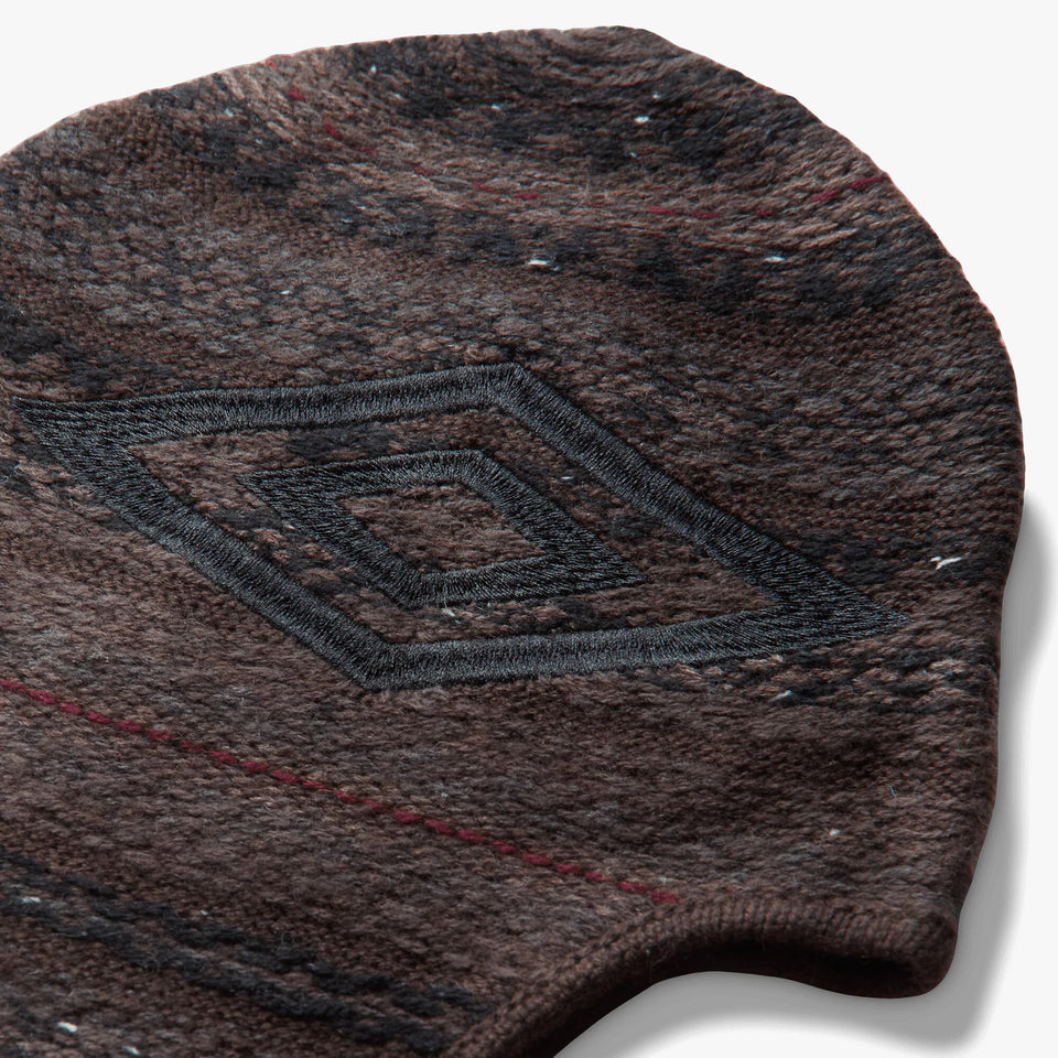Fair Isle Beanie Black Brown