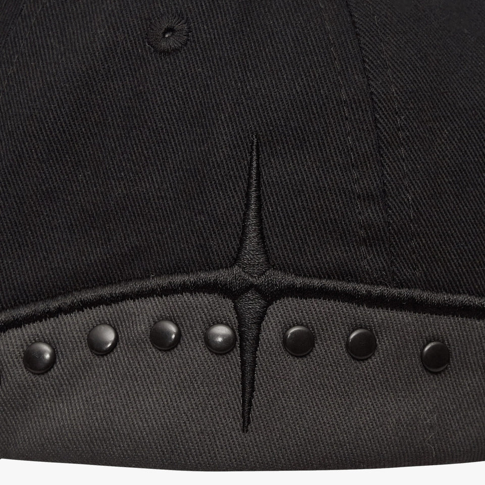 Spikes Stud Cap Black