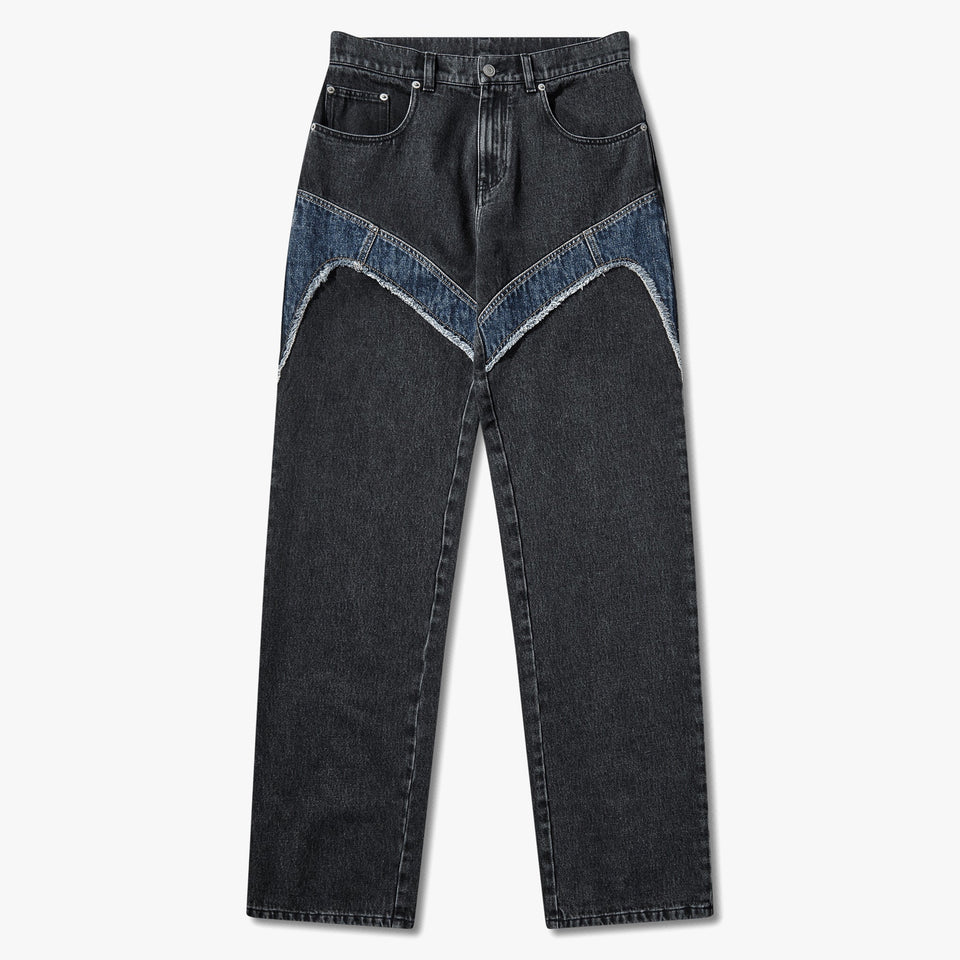 Mended Denim Black