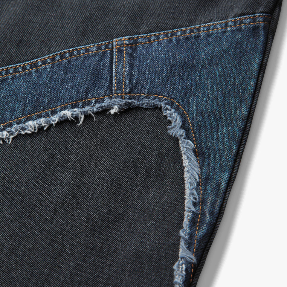 Mended Denim Black